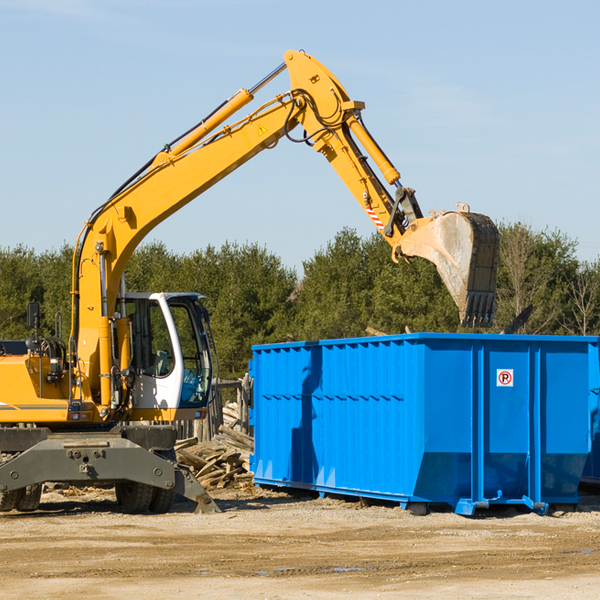 what size residential dumpster rentals are available in Randall